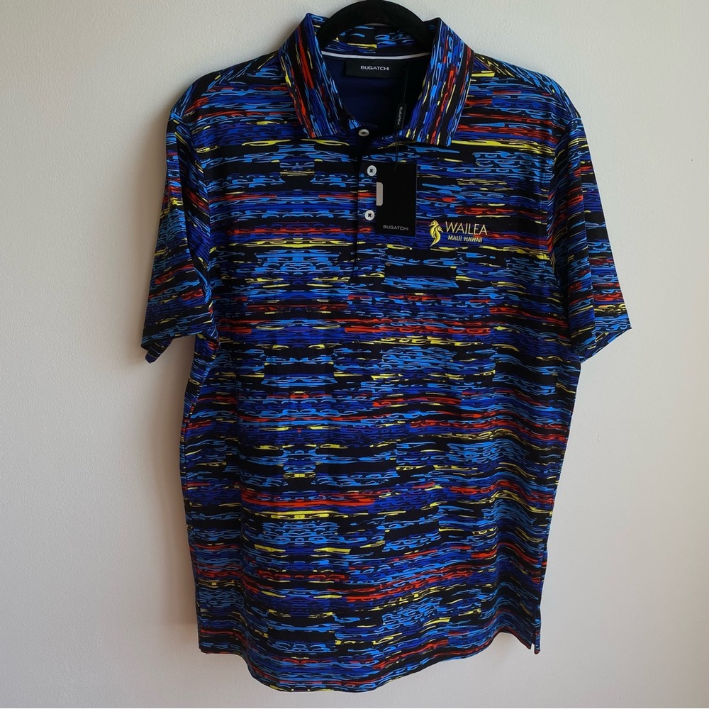 Bugatchi Wailea Resort Performance Golf Polo Shirt